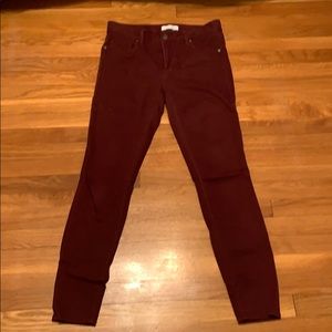 Loft Cranberry Jeggings